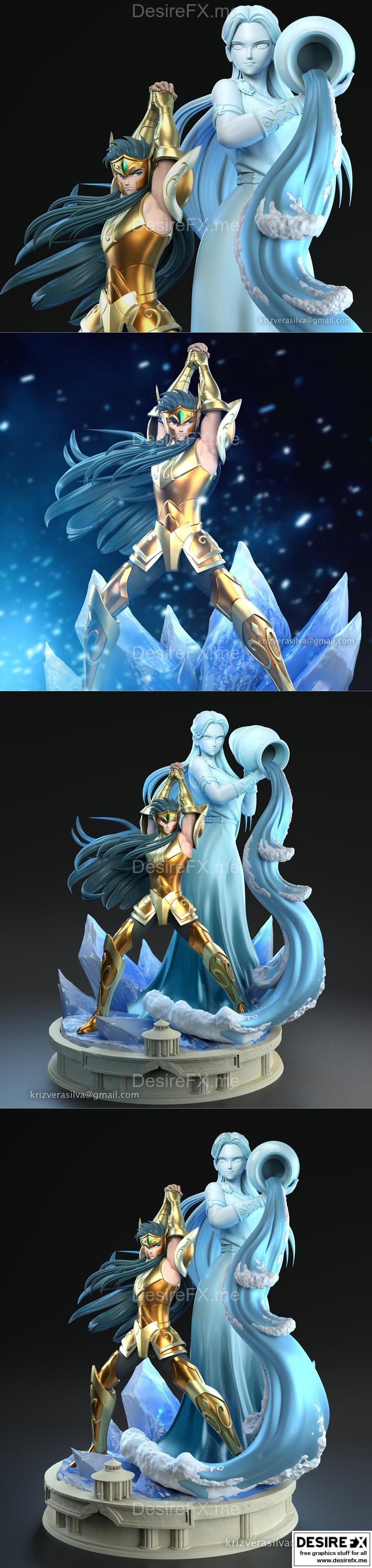 《圣斗士星矢 金牛座雕塑 3D打印模型》|Camus – Saint Seiya Sculpt – 3D Print Model STL