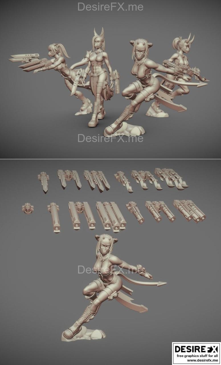 极光先驱者——Recon Unit HV P02 及武器更换展示 3D打印模型|Aurora Vanguard – Recon Unit HV P02 and Arm Weapon Swap Showcase – 3D Print Model STL