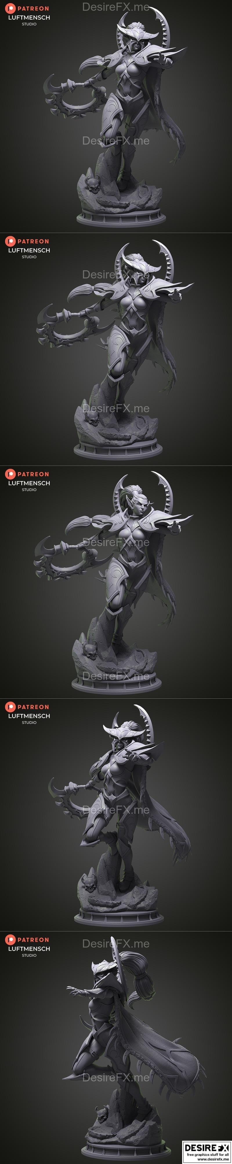 LuftMensch工作室 - 麦薇·影歌 - 3D打印模型|LuftMensch Studio – Maiev Shadowsong – 3D Print Model STL