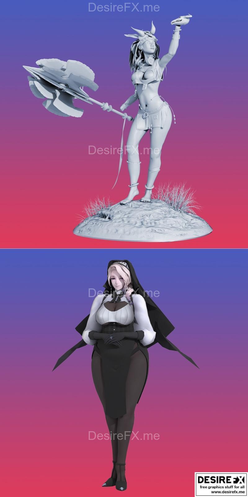 邦妮与爱德华维斯——3D打印模型|Bonita and Edelweiss – 3D Print Model STL