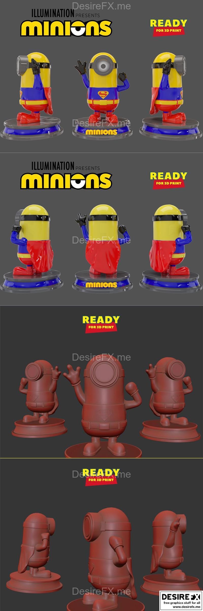 超级迷你矿工人——3D打印模型|Super Minion Man – 3D Print Model STL