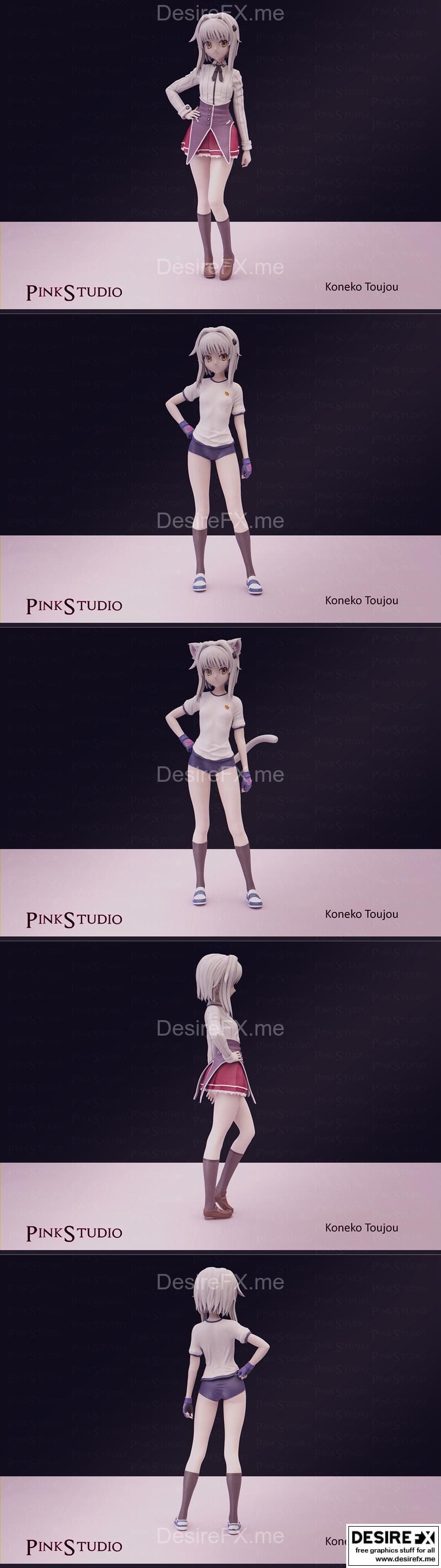 Pink Studio - 《猫之屋》3D打印模型|Pink Studio – Koneko Toujou – 3D Print Model STL