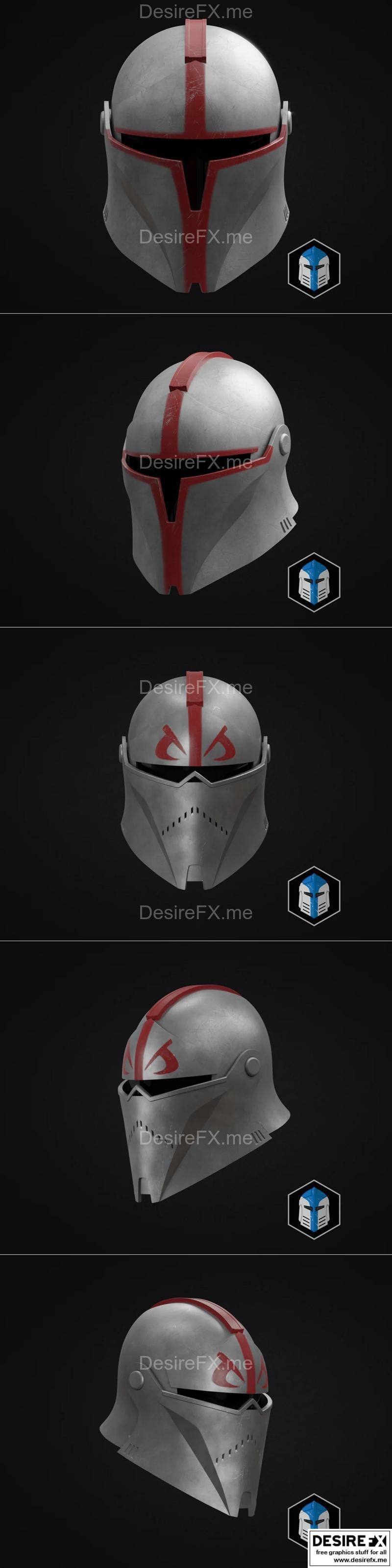 巴托克中世纪指挥官福特奥头盔——3D打印模型|Bartok Medieval Captain Fordo Helmets – 3D Print Model STL