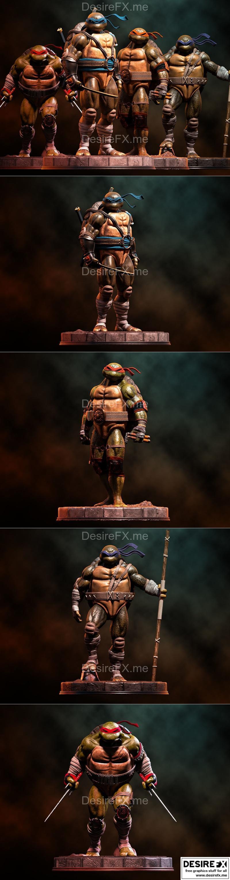 TMNT 3D打印模型集合|Fanart TMNT Collection – 3D Print Model STL