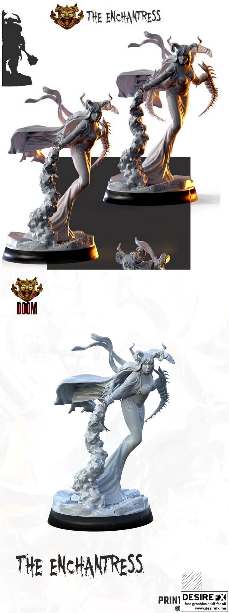 enchantress 3D打印模型|The Enchantress – 3D Print Model