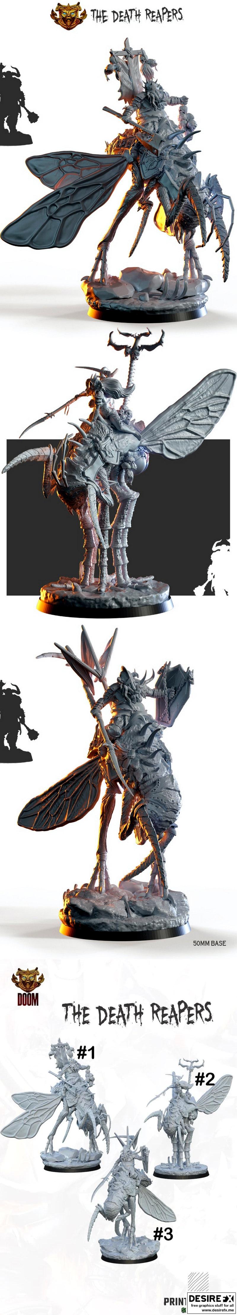 死神收割者——3D打印模型|The Death Reapers – 3D Print Model