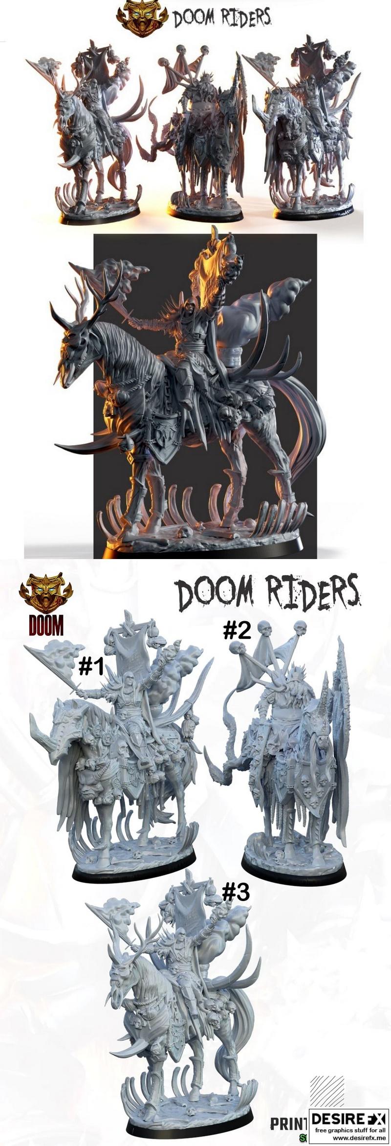 doom骑手 3D打印模型|Doom Riders – 3D Print Model