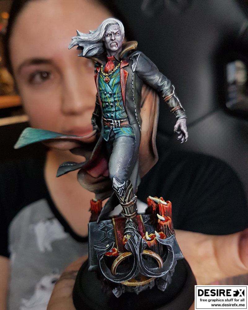 德古拉 3D打印雕塑模型|Dracula – 3D Print Sculpture STL