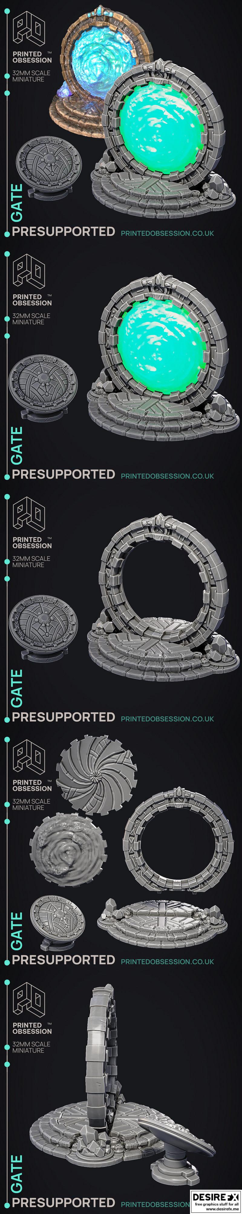 阿努比斯之门 3D打印模型|Printed Obsession – Court of Anubis – Gate – 3D Print Model