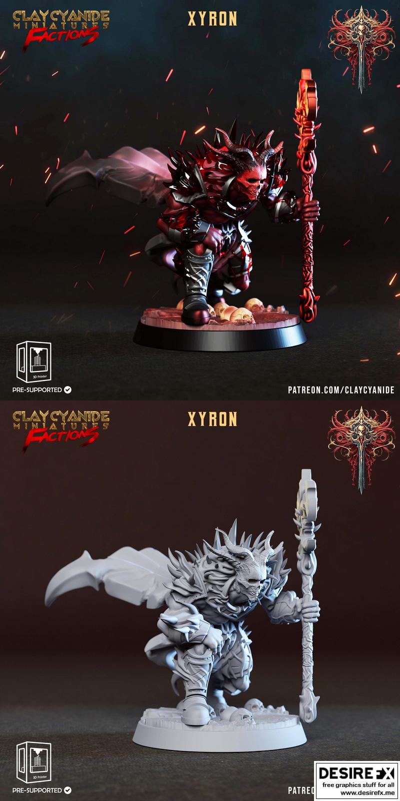 克莱因氰化物： dreadblood  heralds 之 xyron 3D打印模型|Clay Cyanide – Dreadblood Heralds – Xyron – 3D Print Model