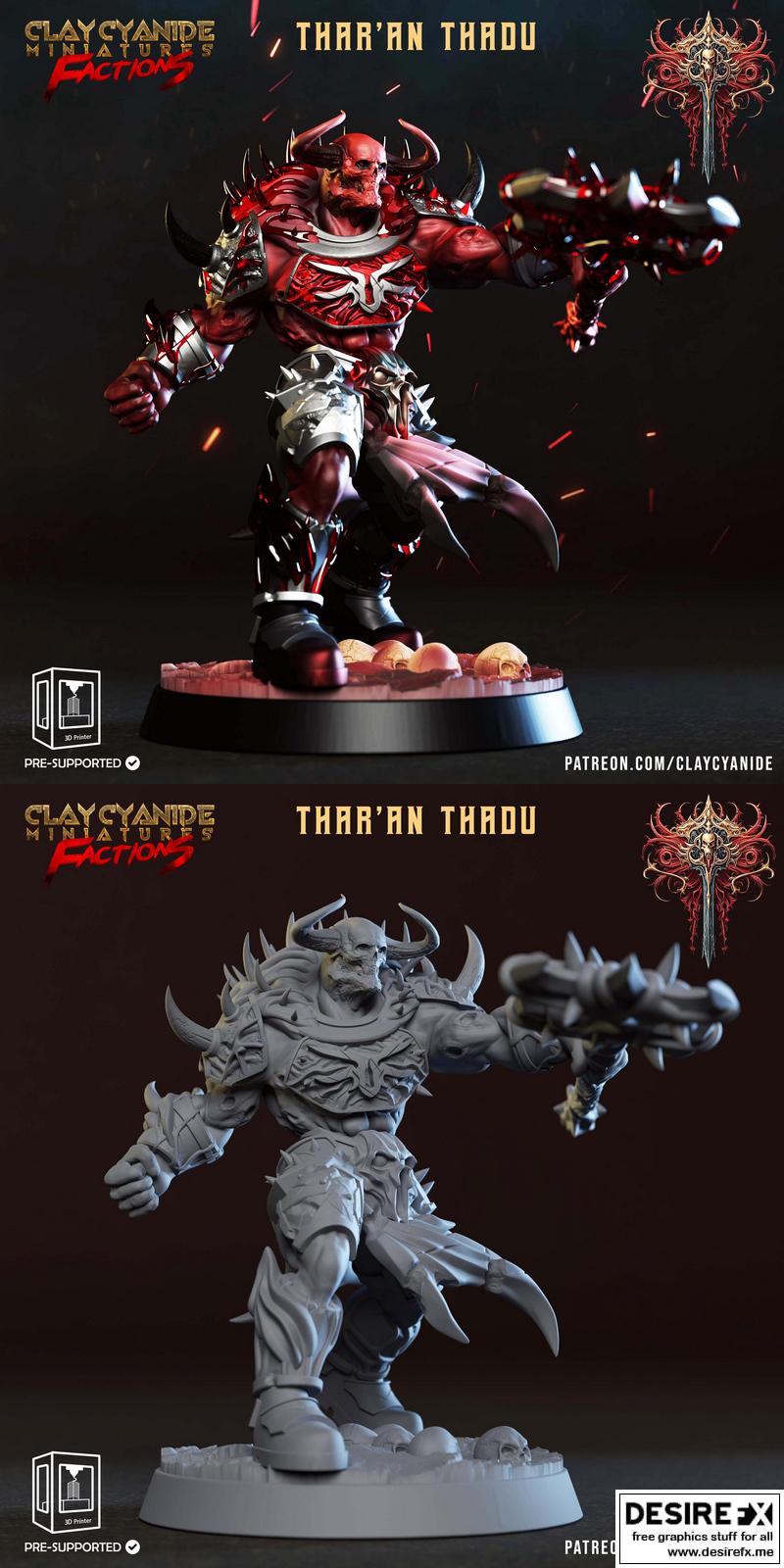 dreadblood 哥特血统 3D打印模型|Clay Cyanide – Dreadblood Heralds – Tharan Thadu – 3D Print Model
