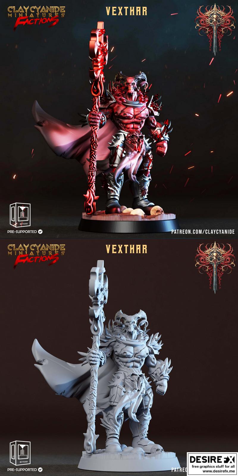 Dreadblood异闻录：Vexthar 3D打印模型|Clay Cyanide – Dreadblood Heralds – Vexthar – 3D Print Model