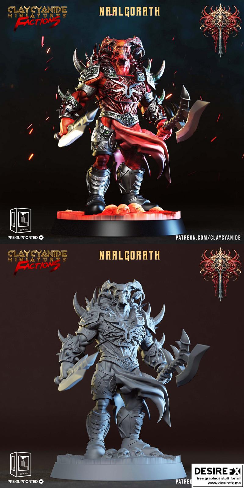 克莱因氰化物： dreadblood 传信者 Naalgorath 3D打印模型|Clay Cyanide – Dreadblood Heralds – Naalgorath – 3D Print Model