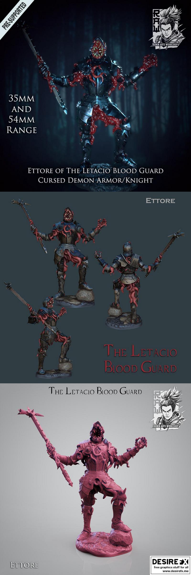 恶魔骑士 Ettore 3D打印模型|Demon Knight – Ettore – 3D Print Model