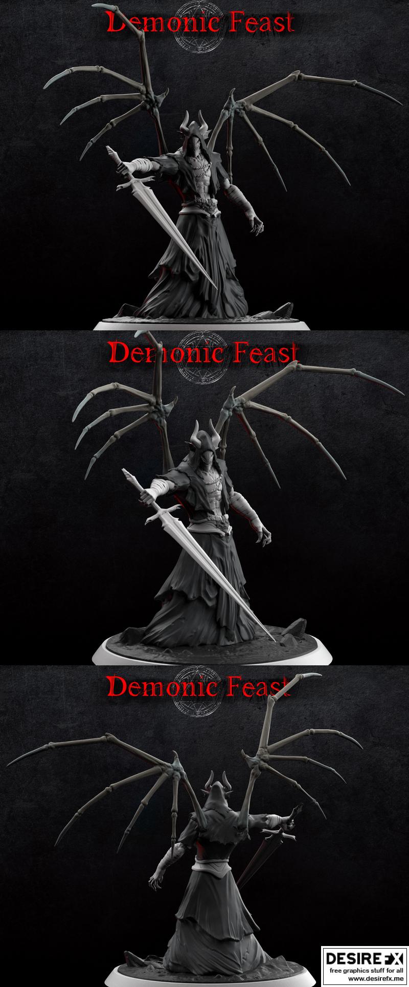 恶魔盛宴 - 复仇者1 - 3D打印模型|Demonic Feast – Reaper 1 – 3D Print Model