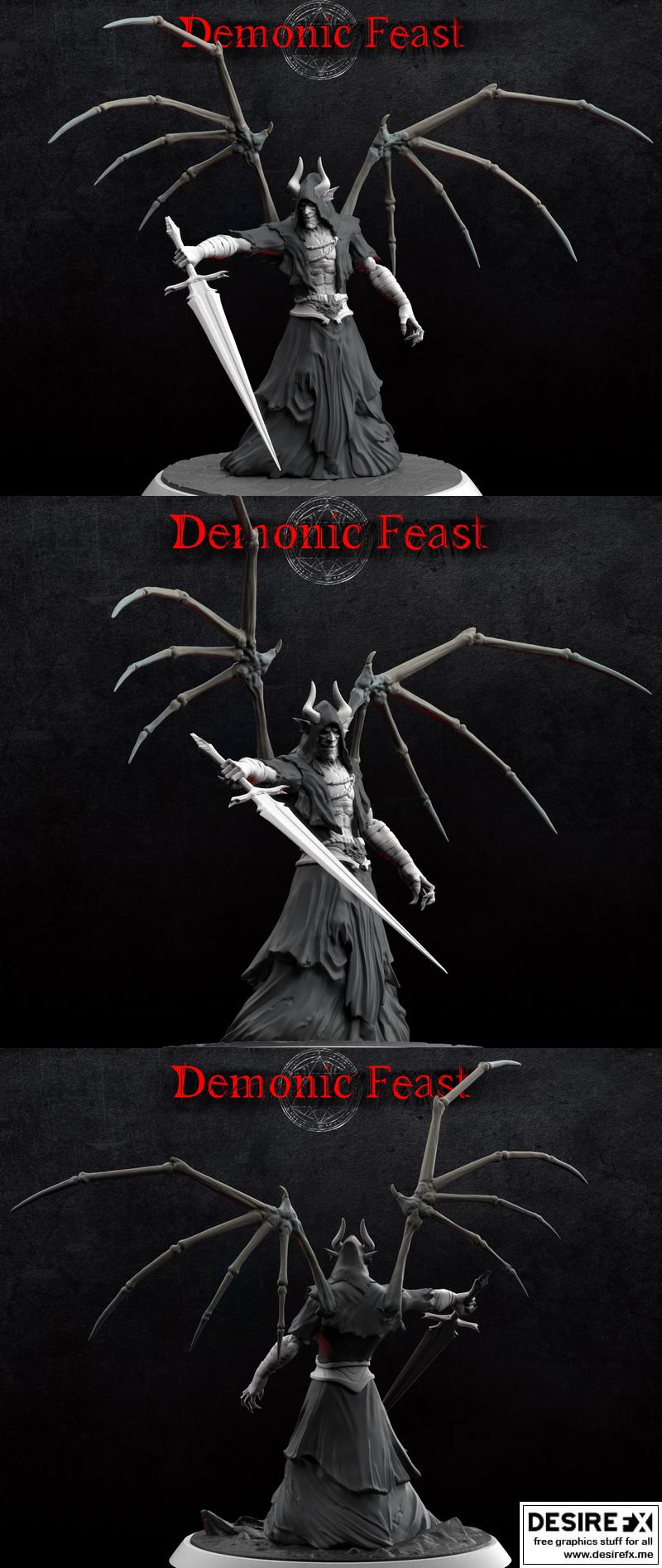 恶魔盛宴 - 死神2 - 3D打印模型|Demonic Feast – Reaper 2 – 3D Print Model