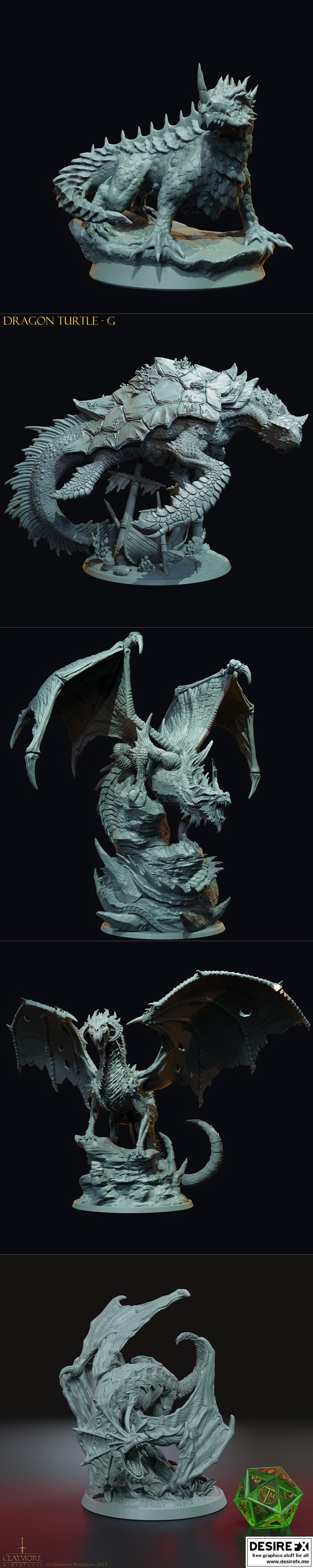 龙之月 3D打印模型|Claymore Miniatures – Month of the Dragon August 2023 – 3D Print Model STL