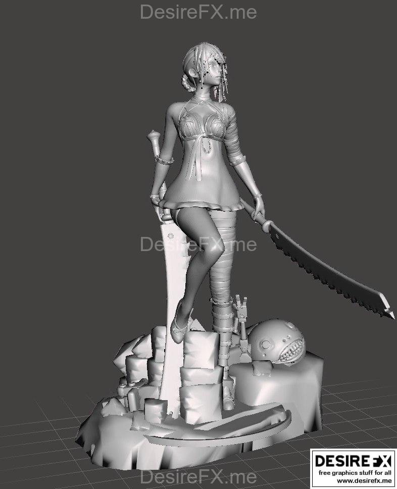 Kaine Nier 3D打印模型|Kaine Nier Replicant – 3D Print Model STL