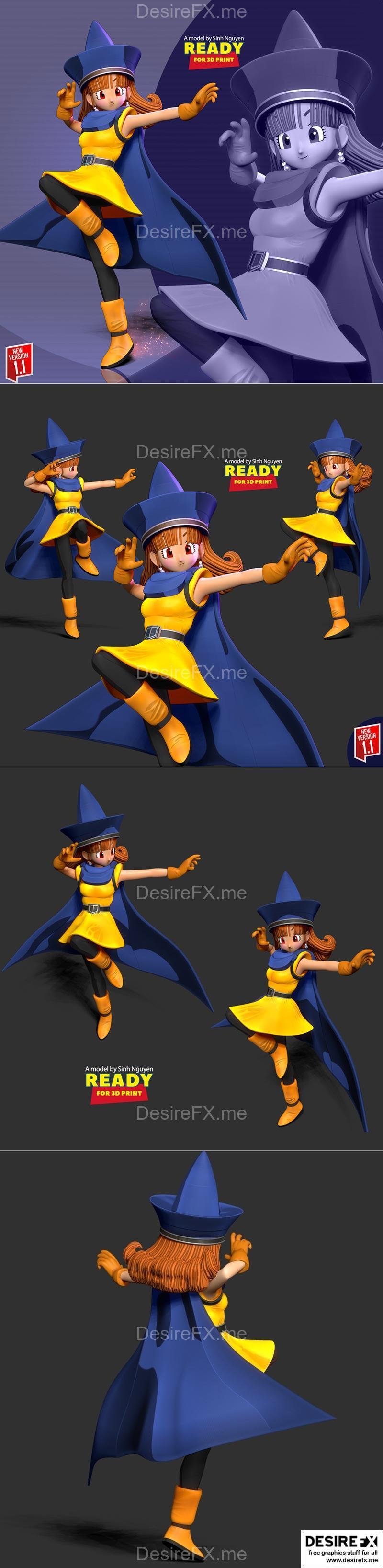 龙之谷3D打印模型：Alena角色立体模型|Alena Dragon Quest Fanart – 3D Print Model STL
