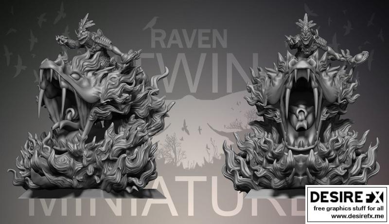 帕兰quin 1 可打印3D模型：蛇蜥神父|Skink Priest on Palanquin 1 – 3D Print Model