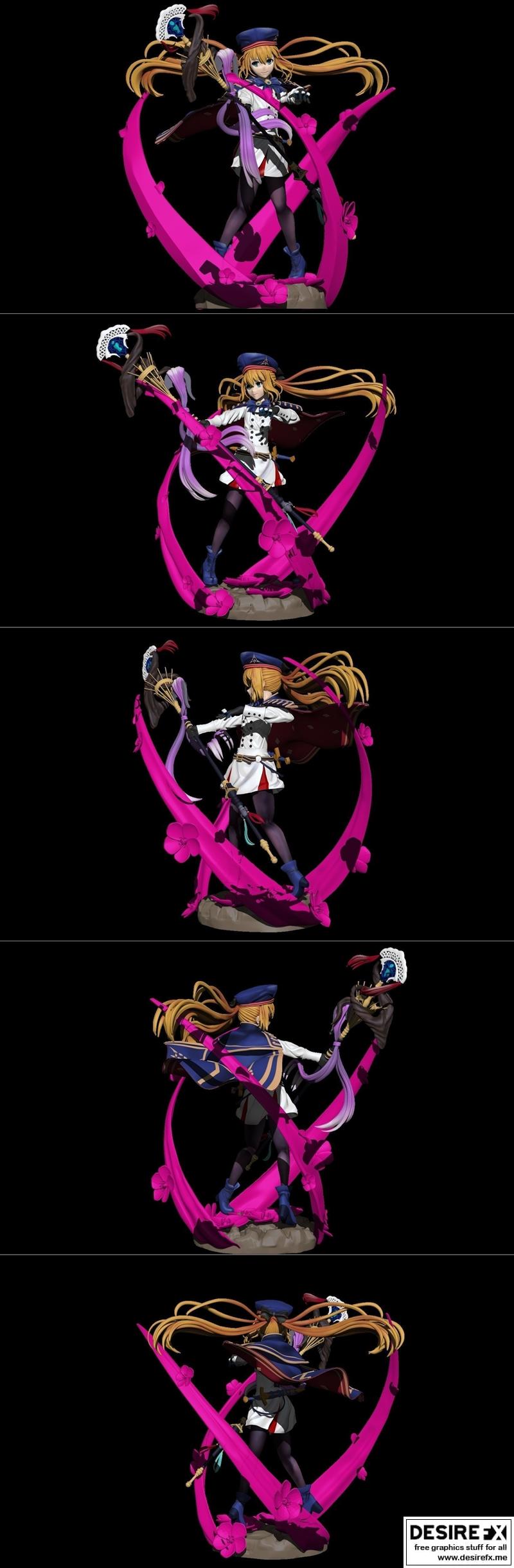 Artoria Pendragon 3D打印模型|Artoria Pendragon – 3D Print Model STL