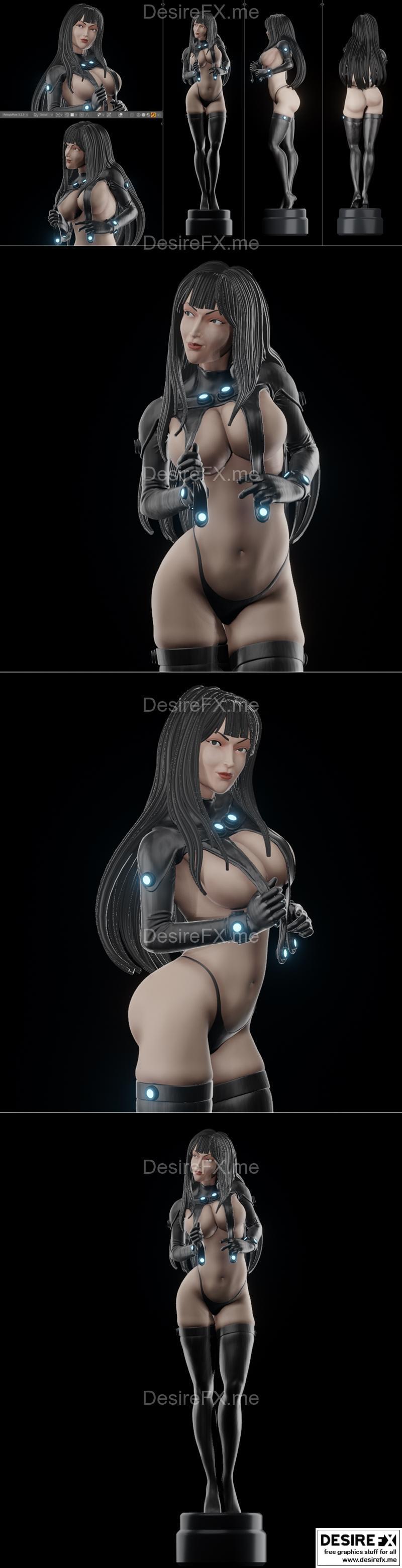 三丽鸥 Gantz 3D打印模型|Reika Shimohira – Gantz – 3D Print Model STL