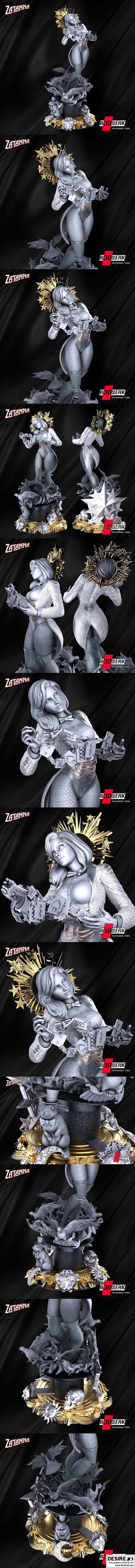 B3DSERK – 雷神 – 闪亮3D打印雕塑|B3DSERK – Zatanna – DC Comics – 3D Print Sculpture