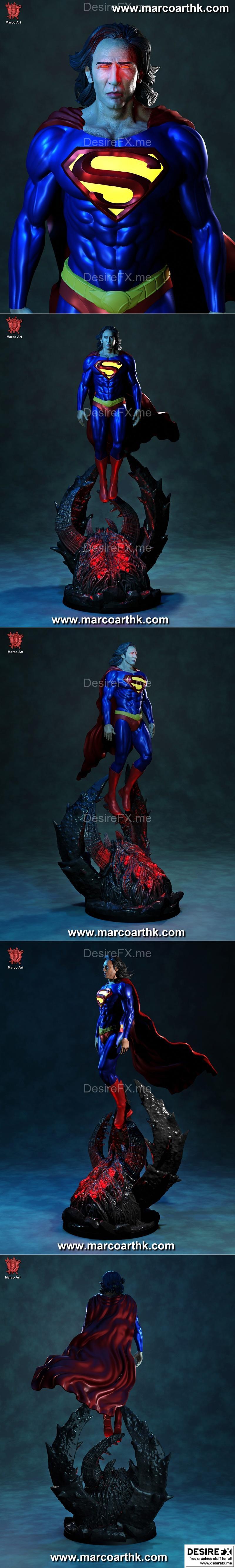 马可艺术 - 蝙蝠侠3D打印模型|Marco Art – Superman (The Flash) – 3D Print Model STL