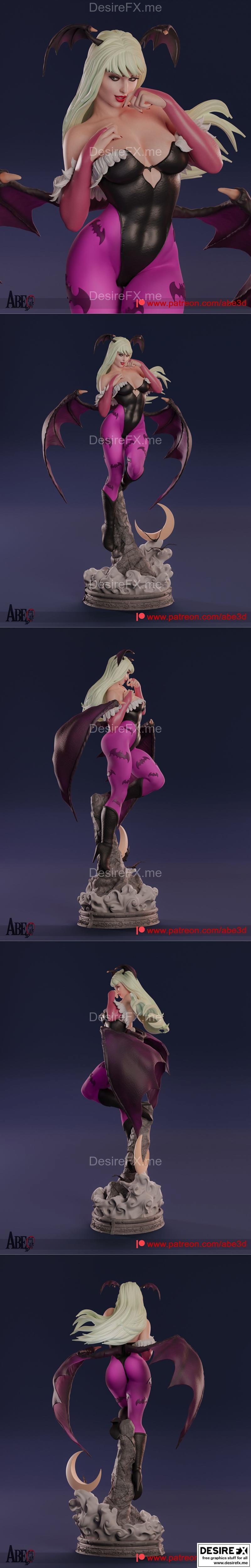 Abe3D - Morrigan - 3D打印模型|Abe3D – Morrigan – 3D Print Model STL