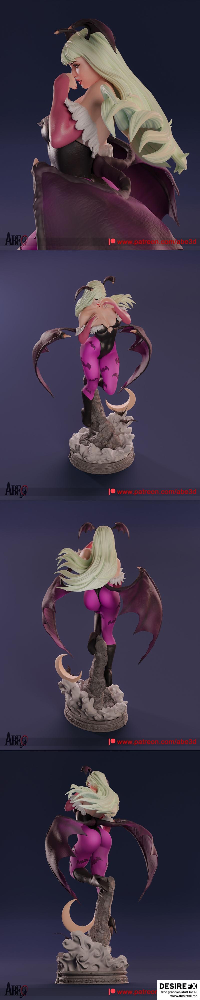 Abe3D - Morrigan - 3D打印模型|Abe3D – Morrigan – 3D Print Model STL