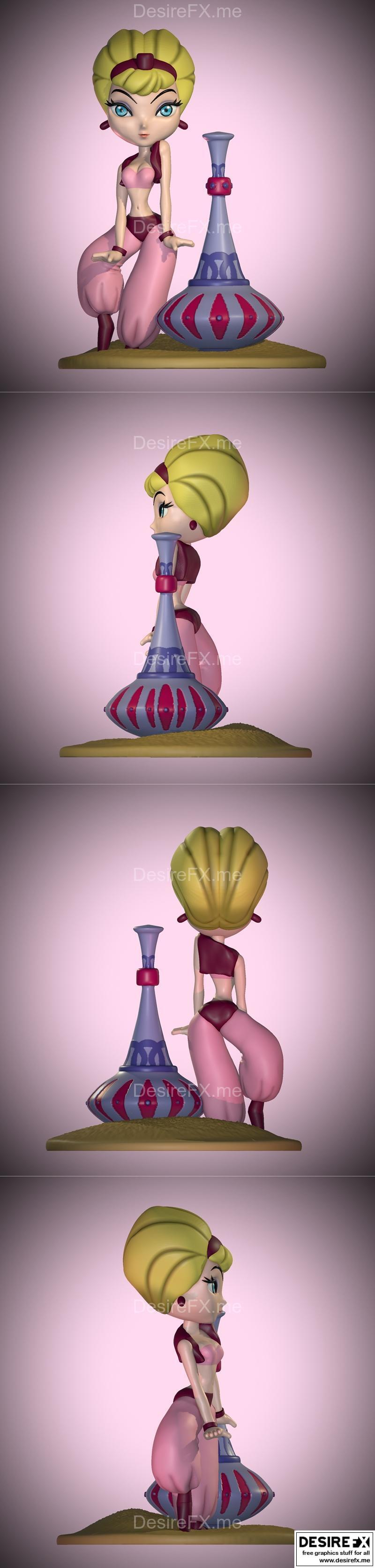 我梦中的珍妮——3D打印模型|I Dream of Jeannie – 3D Print Model STL