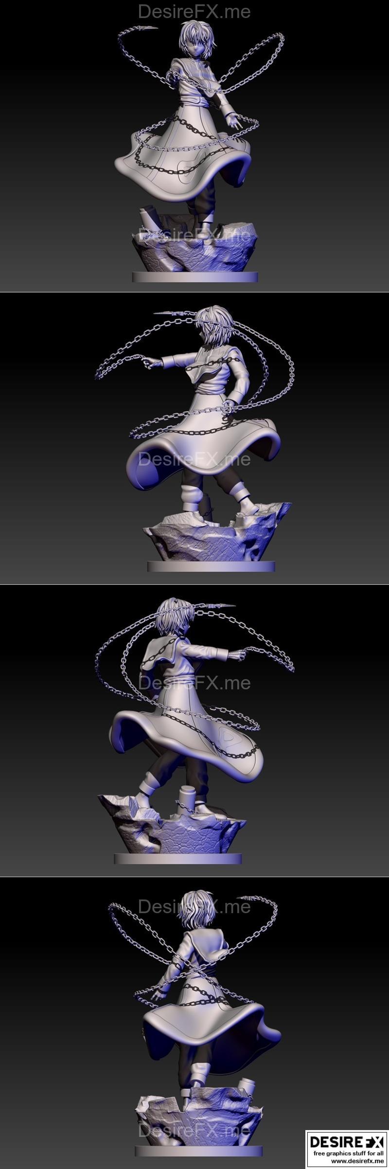 《鬼灭之刃 无限列车篇 3D打印模型》|Kurapika – Hunter x Hunter – 3D Print Model STL