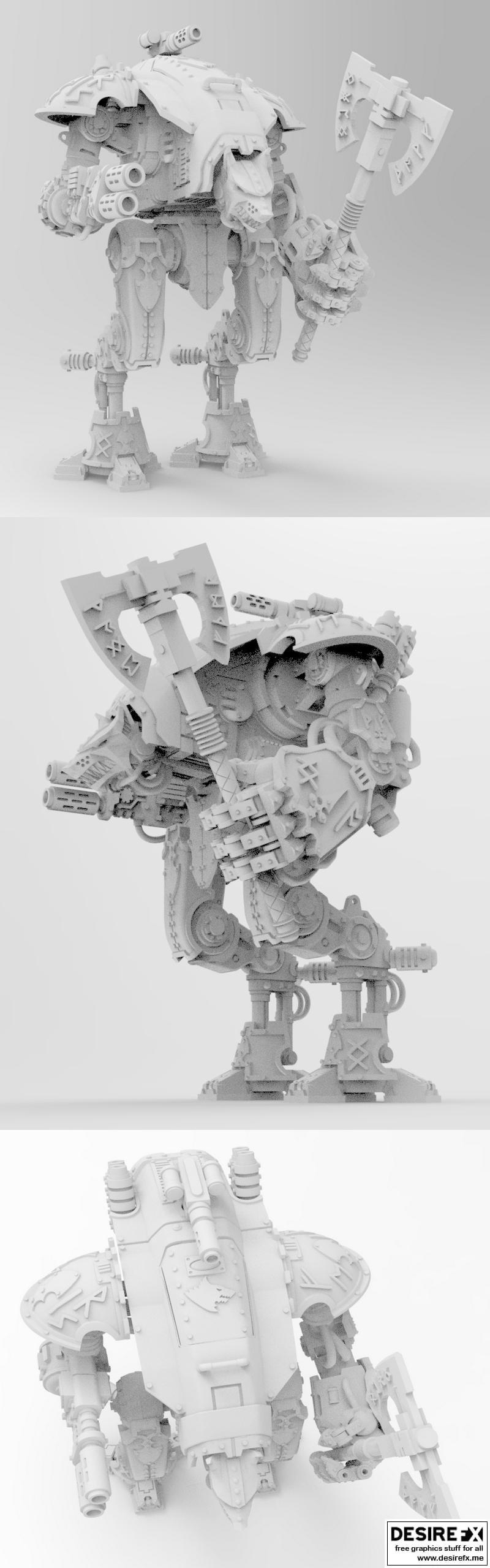 狼王转职3D打印模型|Wolf Prince Conversion for Armor Bearer – 3D Print Model