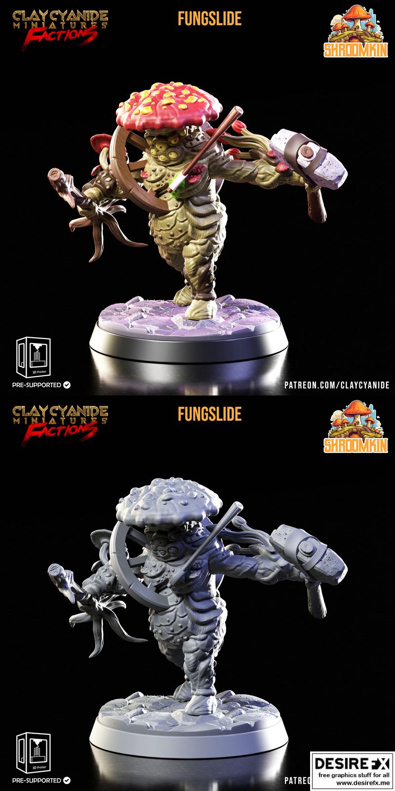 Shroomkin - Fungslide 3D打印模型|Shroomkin – Fungslide – 3D Print Model