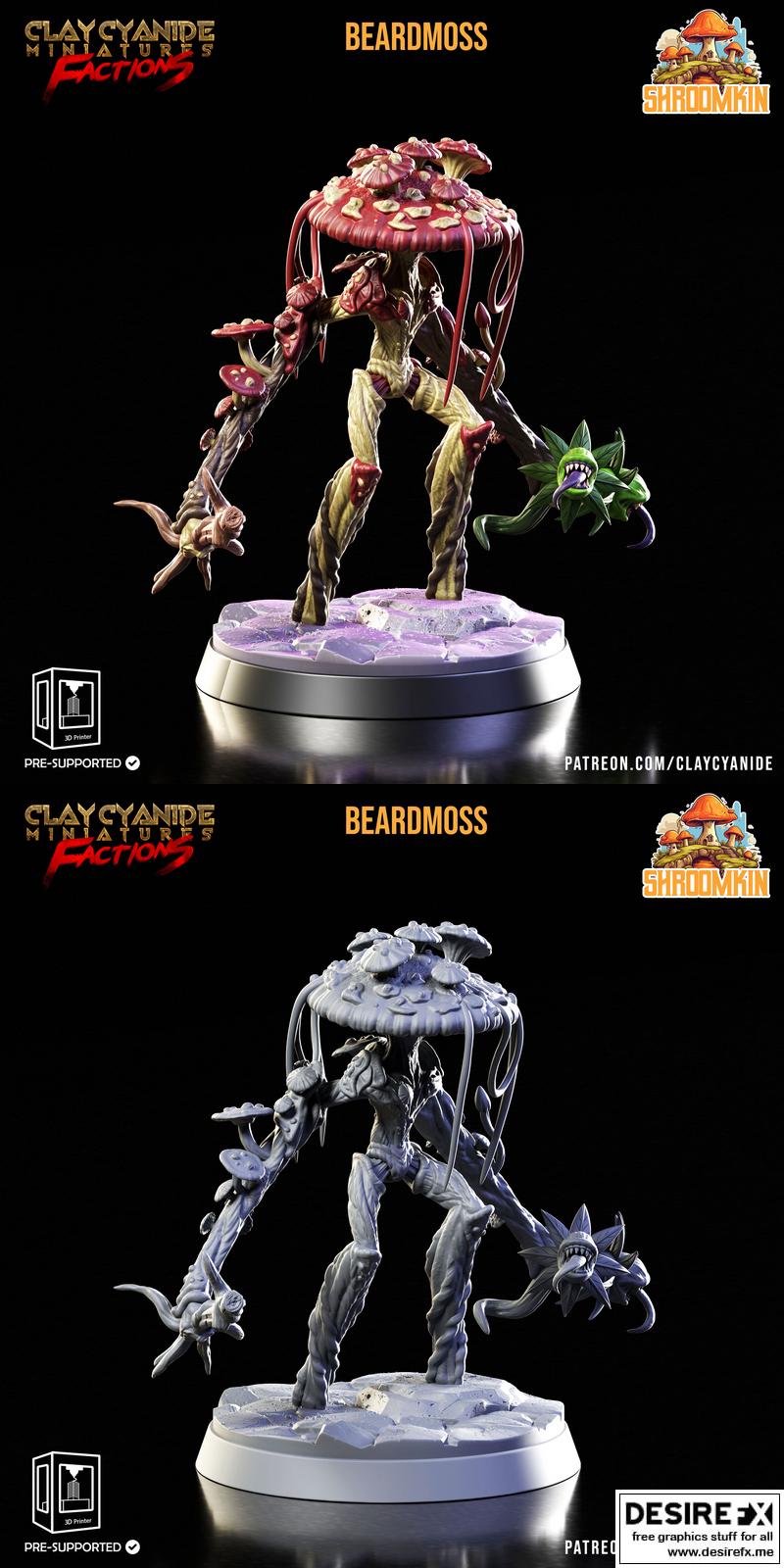 Shroomkin Beardmoss 3D打印模型|Shroomkin – Beardmoss – 3D Print Model