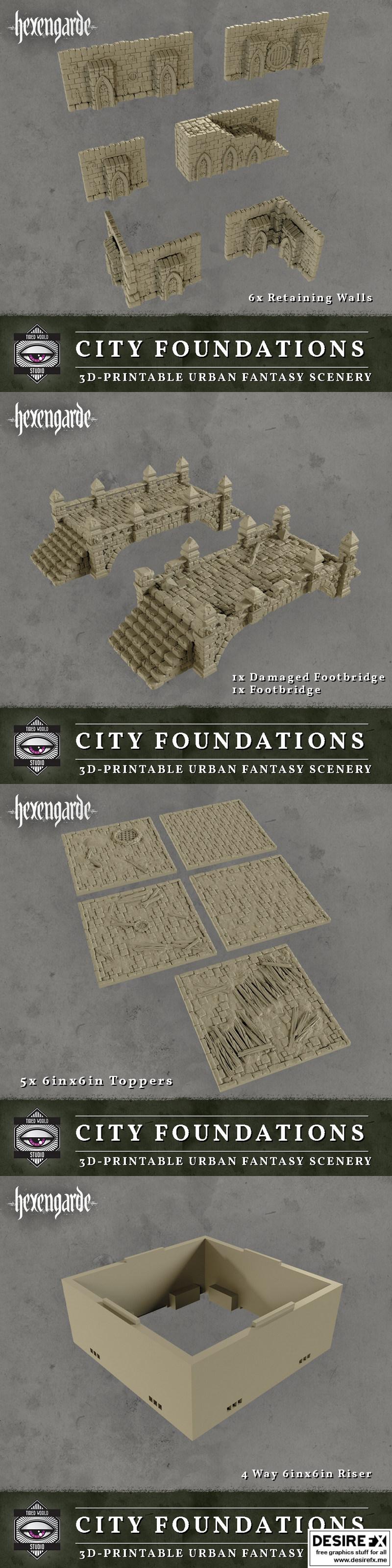 城市基石 – 3D打印动漫角色模型|City Foundations – 3D Prints Model
