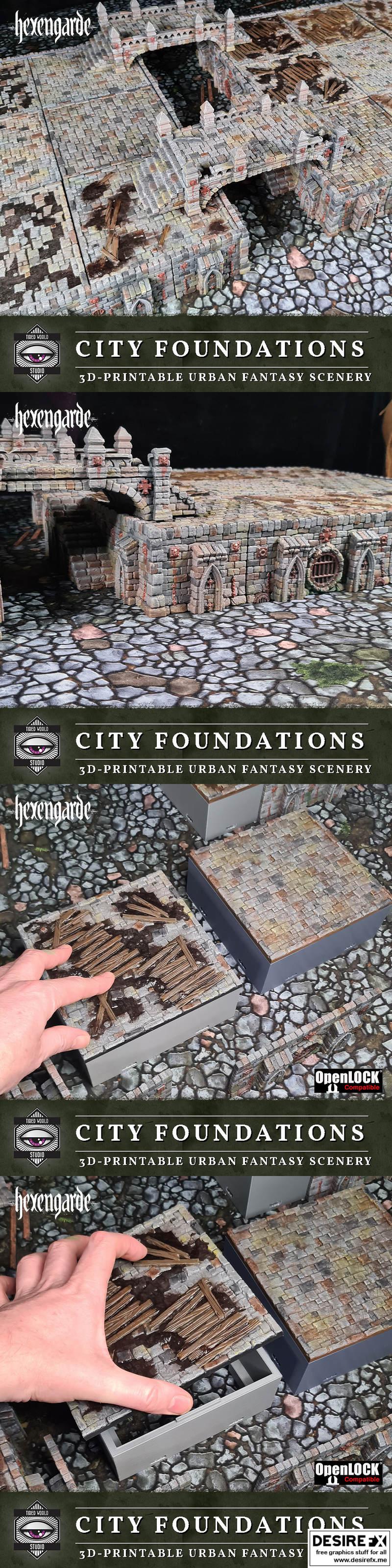 城市基石 – 3D打印动漫角色模型|City Foundations – 3D Prints Model