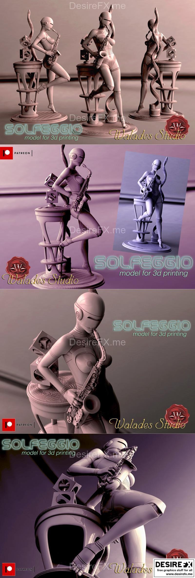 Walades Studio - 音乐调谐频率 - 3D打印模型|Walades Studio – Solfeggio – 3D Print Model STL