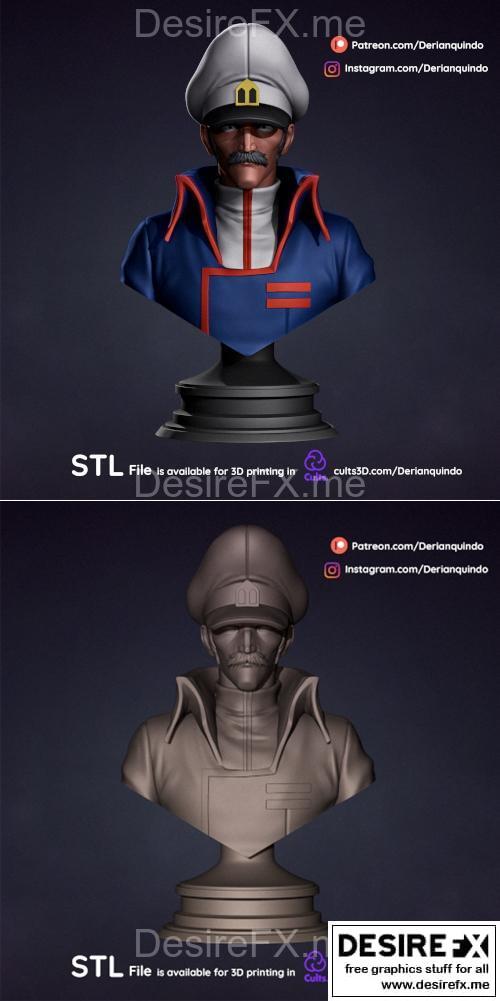 Captain Global - 机器人总动员 - 3D打印模型|Captain Global – Robotech – 3D Print Model STL