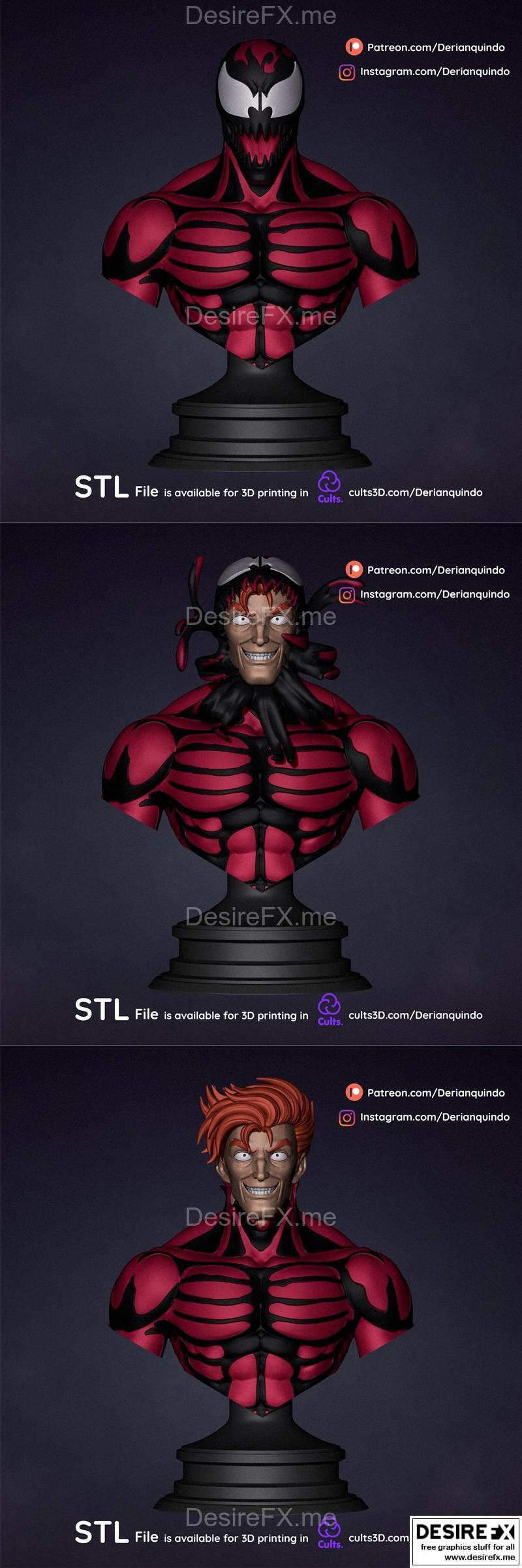 蜘蛛侠 恐恶 雕塑 3D打印模型|Spiderman fanart – Spider Carnage – 3D Print Model STL