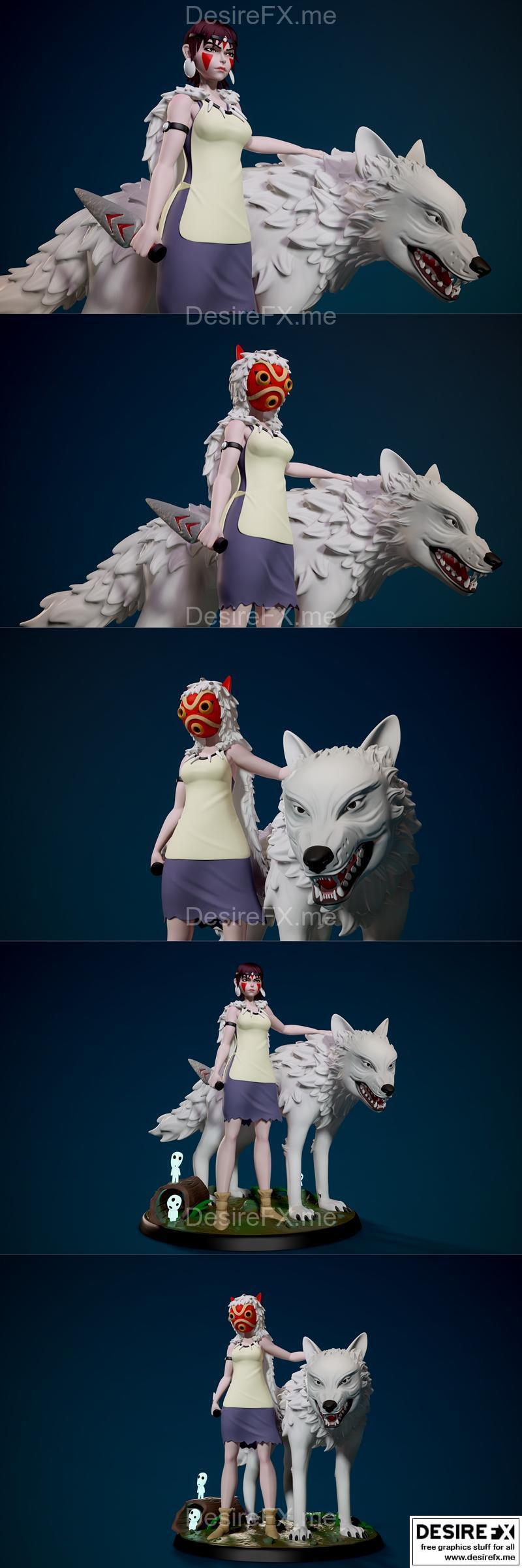 Inaki工作室打造《咒术回战》3D打印模型|Inaki Sculpts – Mononoke-San – 3D Print Model STL