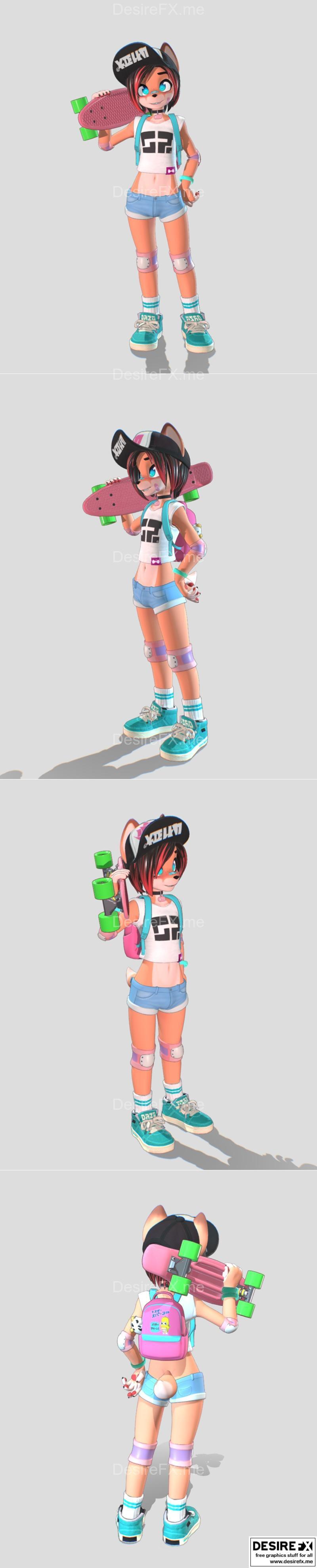 Kayla Fox 3D打印模型 STL|Kayla Fox – 3D Print Model STL