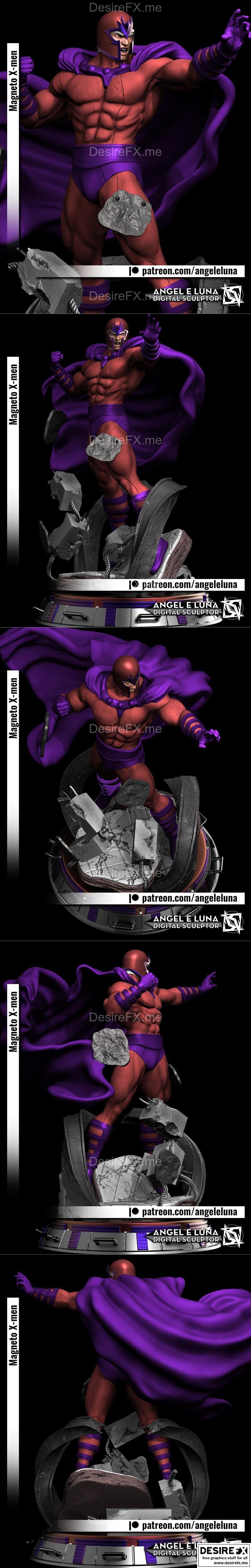 磁力者 X战警 3D打印模型|Magneto X-Men by Emiliano Luna – 3D Print Model STL