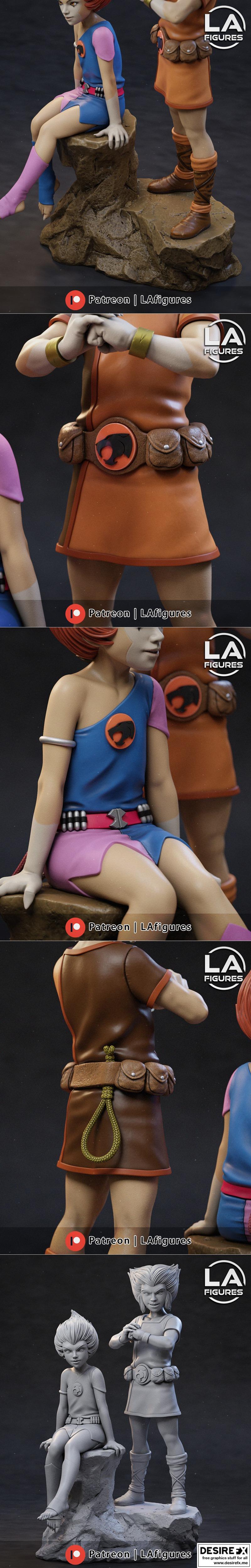 L.A. Figures - 威利套娃 - 3D打印模型|L.A. Figures – Willy Kit Willy Kat – 3D Print Model STL