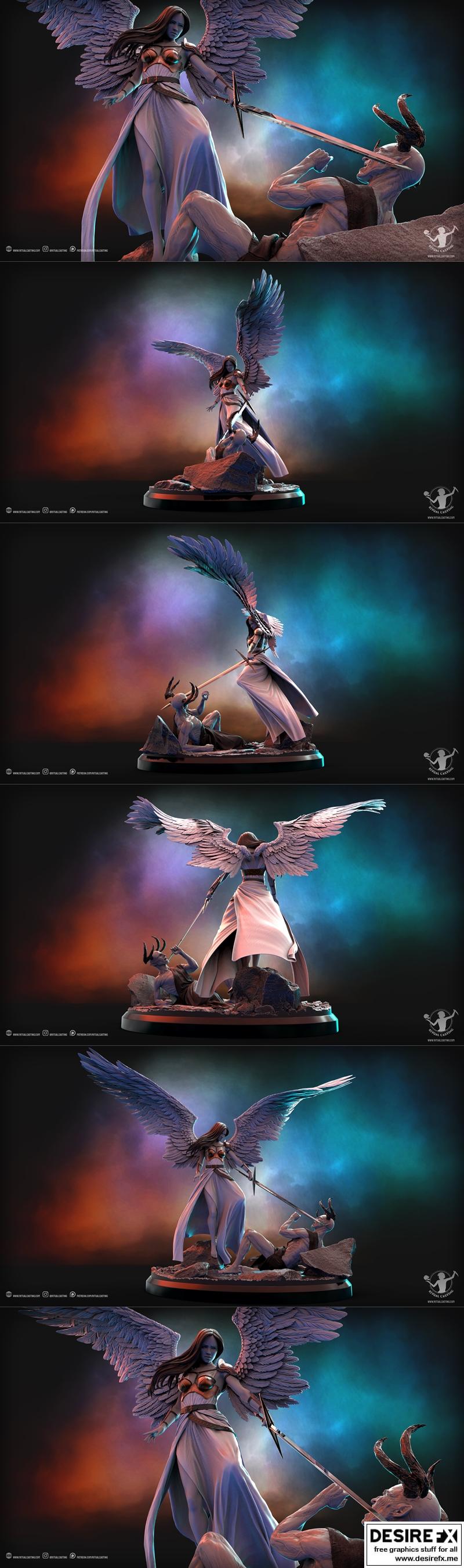 3D打印模型：审判之刻·天使玛丽（2023年8月）|Ritual Casting – Judgement – Angelic Mary August 2023 – 3D Print Model STL