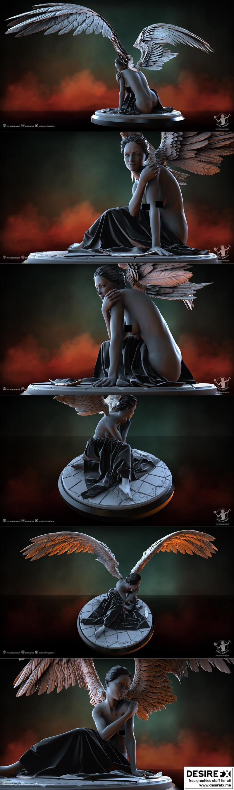 3D打印模型：审判之刻·天使玛丽（2023年8月）|Ritual Casting – Judgement – Angelic Mary August 2023 – 3D Print Model STL