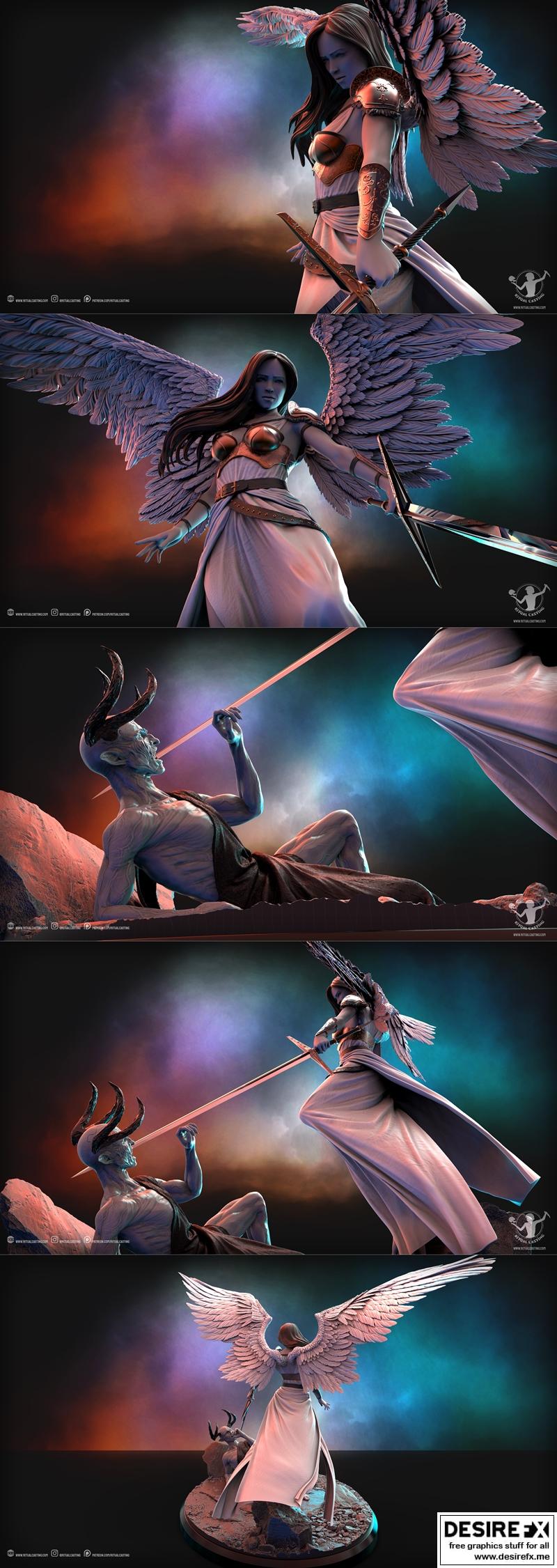 3D打印模型：审判之刻·天使玛丽（2023年8月）|Ritual Casting – Judgement – Angelic Mary August 2023 – 3D Print Model STL