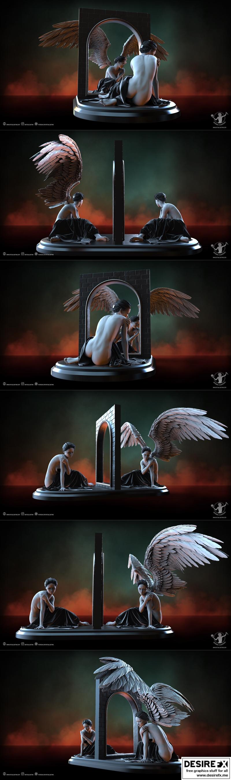3D打印模型：审判之刻·天使玛丽（2023年8月）|Ritual Casting – Judgement – Angelic Mary August 2023 – 3D Print Model STL