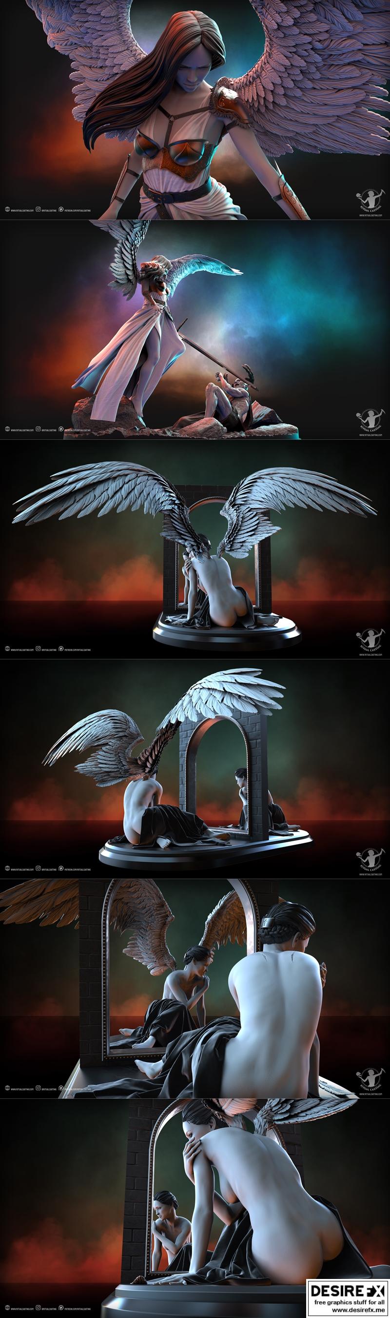 3D打印模型：审判之刻·天使玛丽（2023年8月）|Ritual Casting – Judgement – Angelic Mary August 2023 – 3D Print Model STL