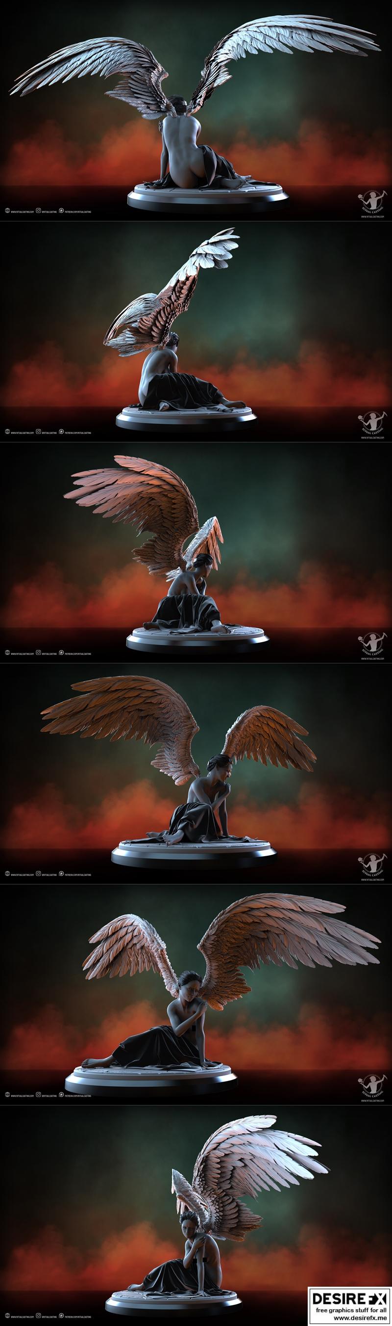 3D打印模型：审判之刻·天使玛丽（2023年8月）|Ritual Casting – Judgement – Angelic Mary August 2023 – 3D Print Model STL